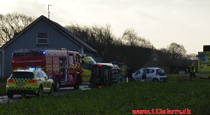 FUH med Fastklemte. Hulvadsvej Hedensted. 22/01-2021. Kl. 09:45.