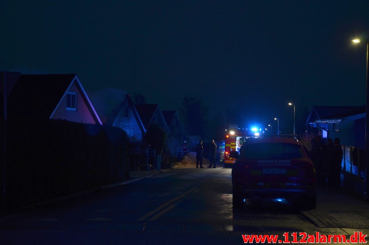 Brand i Villa. Rønne Alle i Hedensted. 27/01-2021. KL. 7:32.