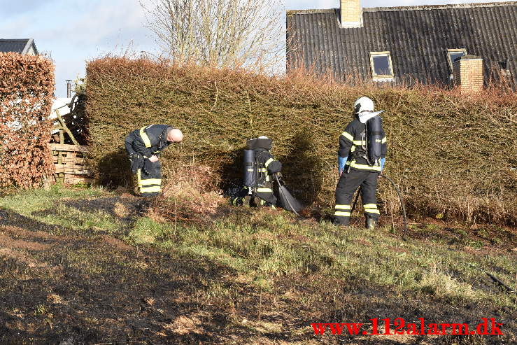 Mindre naturbrand på Mark. Buldalen ved Knabberup. 06/04-2021. Kl. 18:32.