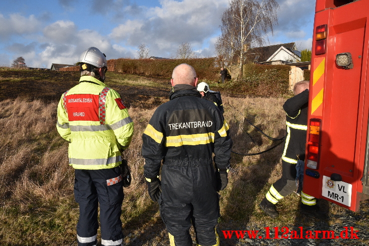 Mindre naturbrand på Mark. Buldalen ved Knabberup. 06/04-2021. Kl. 18:32.