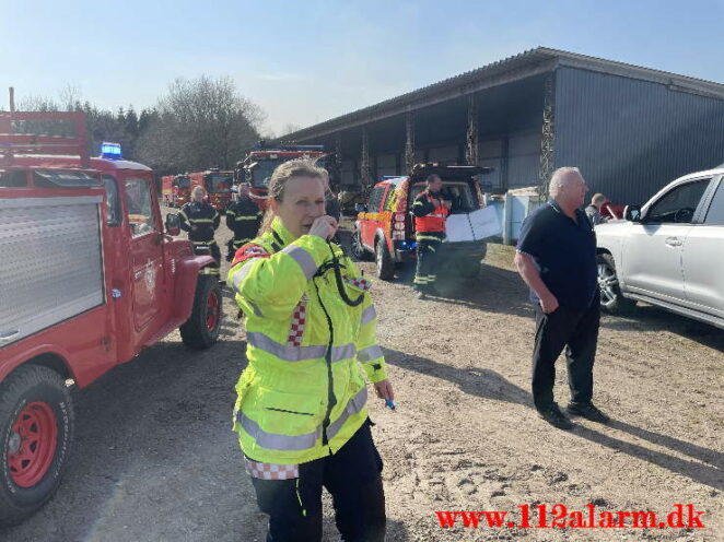 Brand på Randbøl Hede. Frederikshåbvej Randbøl. 17/04-2021. Kl. 15:22.