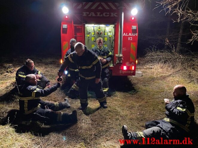 Brand på Randbøl Hede. Frederikshåbvej Randbøl. 17/04-2021. Kl. 15:22.