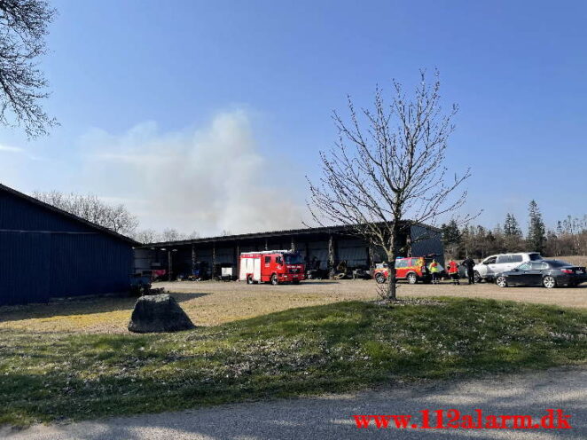 Brand på Randbøl Hede. Frederikshåbvej Randbøl. 17/04-2021. Kl. 15:22.