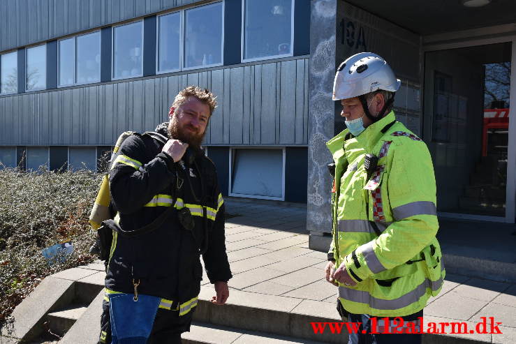 Ild i Lejlighed. Grønnedalen i Vejle. 24/04-2021. Kl. 13:27.