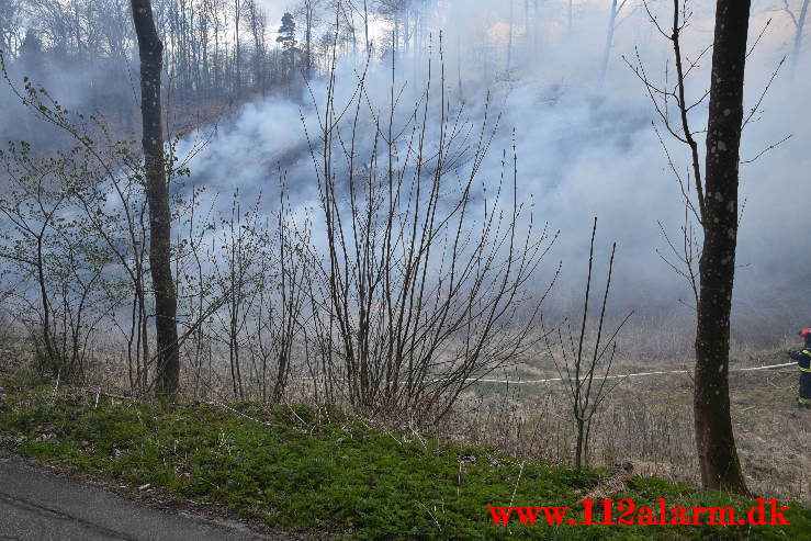 Mindre naturbrand. Tørskindvej Randbøl. 26/04-2021. Kl. 13:11.