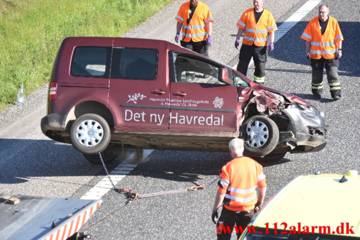 Kørte 200 meter på taget. Midtjyske Motorvej. 30/05-2021. KL.17:56.