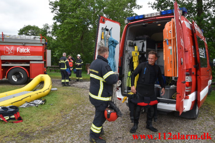 Redning – Drukneulykke. Fårup Sø i Jelling. 20/06-2021. Kl. 15:16.