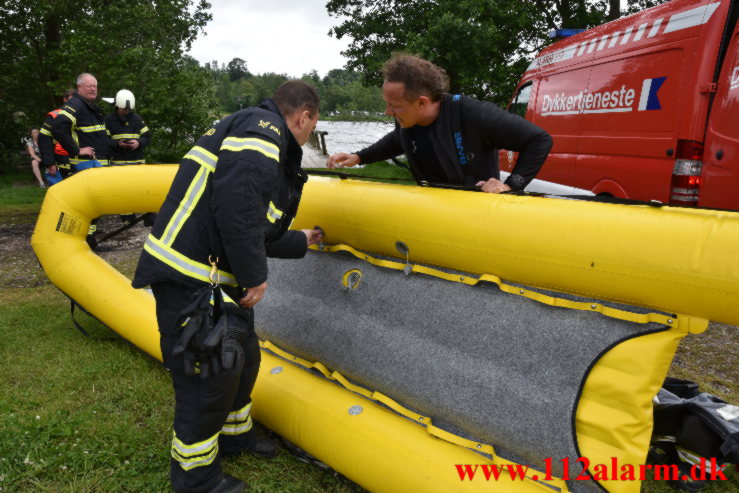 Redning – Drukneulykke. Fårup Sø i Jelling. 20/06-2021. Kl. 15:16.