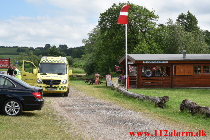 Redning – Drukneulykke. Fårup Sø i Jelling. 20/06-2021. Kl. 15:16.