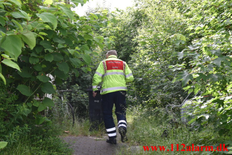 Brand i Villa. Trangtrappevej i Kollerup. 25/06-2021. Kl. 08:56.