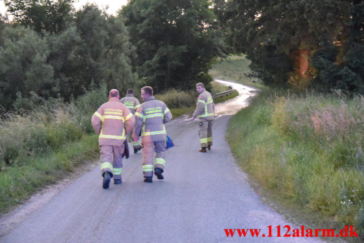 Større Gylle udslip. Knudevej i Vonge. 01/07-2021. KL. 22:15.