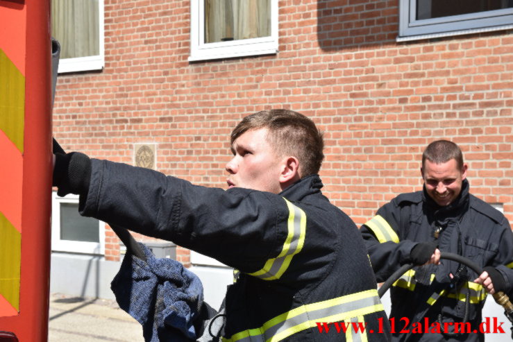 Brand i Lejlighed. Svendsgade i Vejle. 19/07-2021. Kl. 12:34.