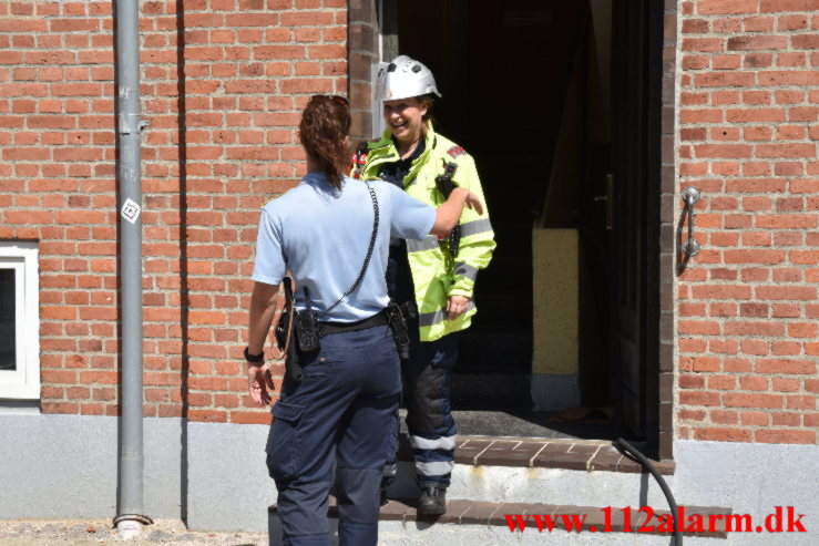 Brand i Lejlighed. Svendsgade i Vejle. 19/07-2021. Kl. 12:34.