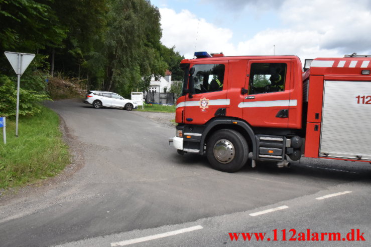 Brand i Villa. Frøkær Skovvej i Vejle. 21/08-2021. KL. 12:38.