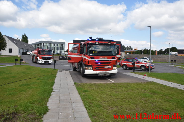 Askebæger satte ild til skuret. Boeskærvej i Vejle. 30/08-2021. KL. 12:10.