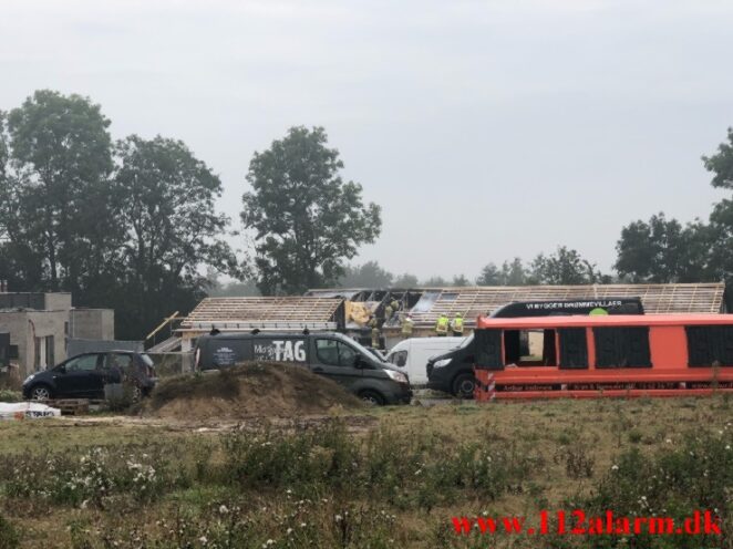 Brand i Villa. Remmerslund Skovby i Hedensted. 10/09-2021. KL. 08:26.