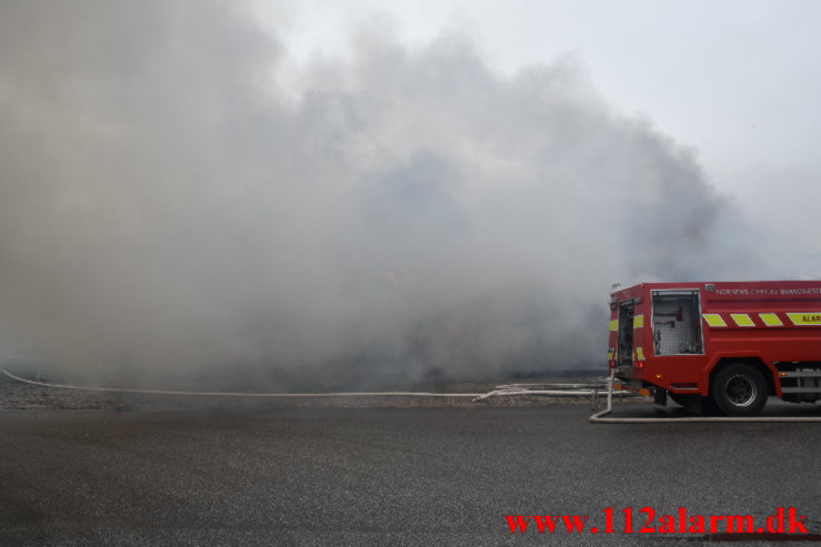 Brand i Industribygning. Frederik Winthers Vej i Horsens. 27/9-2021. KL. 15:22.