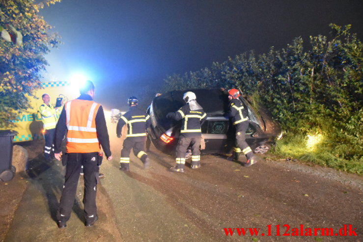 Færdselsuheld med Fastklemte. Horstedvej ved Vejle. 08/10-2021. KL. 06:25.