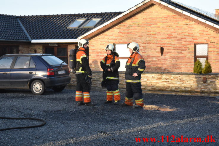 Brand i Villa. Horskær Mosevej i Jerlev. 14/01-2022. Kl. 14:52.