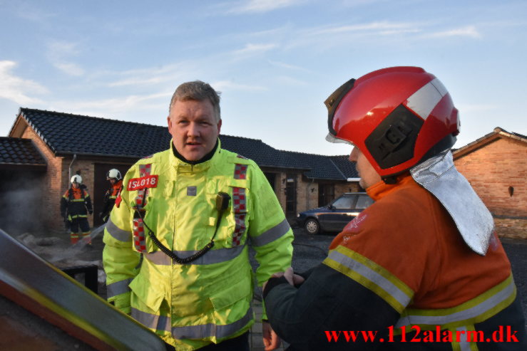 Brand i Villa. Horskær Mosevej i Jerlev. 14/01-2022. Kl. 14:52.