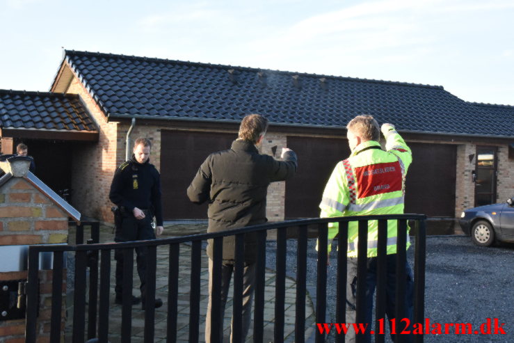 Brand i Villa. Horskær Mosevej i Jerlev. 14/01-2022. Kl. 14:52.