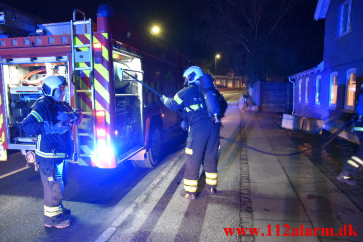 Brand i Villa. Grejsdalsvej i Grejsdalen. 14/01-2022. KL. 18:16.