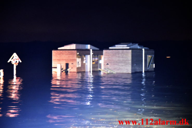 En lille Redningsaktion. Strandvejen i Bredballe. 30/01-2022. Kl. 19:41.