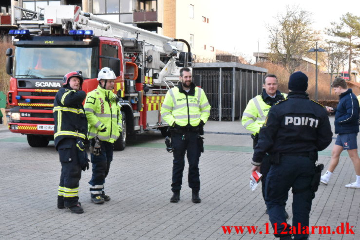 Påsat brand i klapvogn. Finlandsvej 69 i Vejle. 02/02-2022. KL. 12:42.