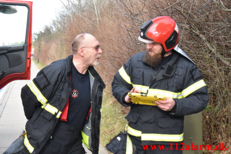 Påsat brand i tunnel. Grønlandsvej i Vejle. 15/02-2022. KL. 11:08.