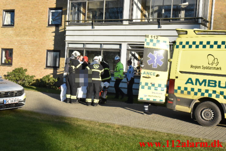 Brand i Lejlighed. Moldevej 3 i Vejle. 03/03-2022. KL. 16:14.