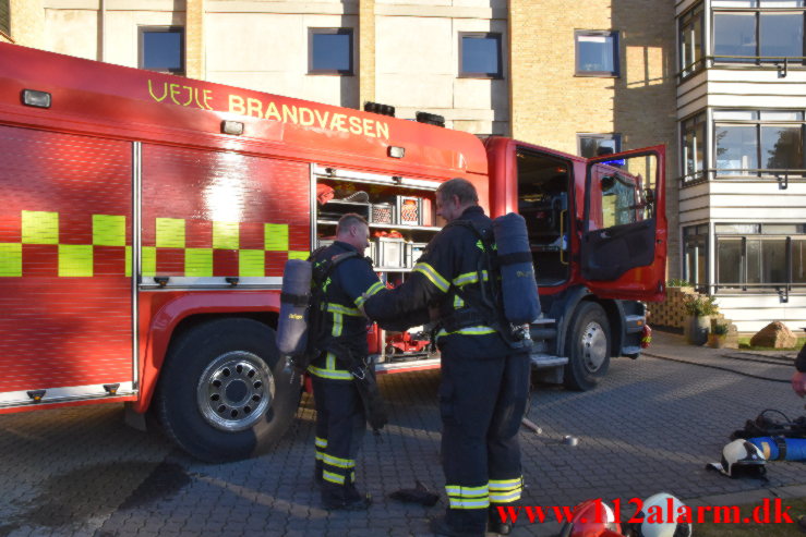 Brand i Lejlighed. Moldevej 3 i Vejle. 03/03-2022. KL. 16:14.