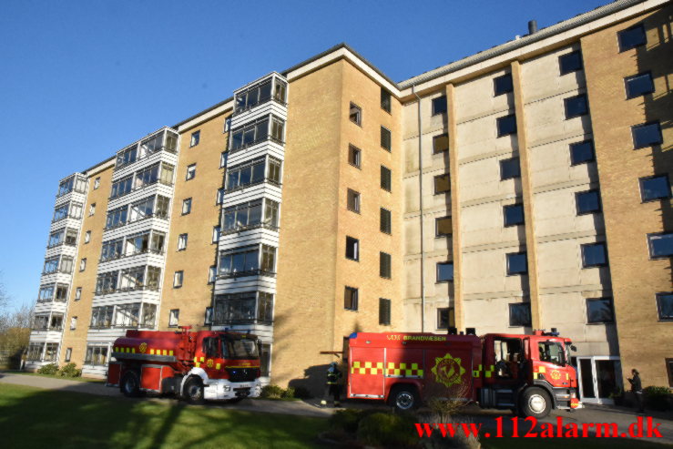 Brand i Lejlighed. Moldevej 3 i Vejle. 03/03-2022. KL. 16:14.