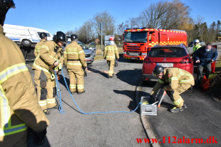 Overså sin ubetingede vigepligt. Vongevej i Sandved. 06/03-2022. KL. 10:41.