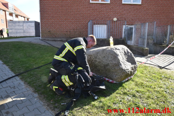 El Løbehjul skyld i brand i lejlighed. Pilevænget i Vejle. 07/03-2022. Kl. 12:52.