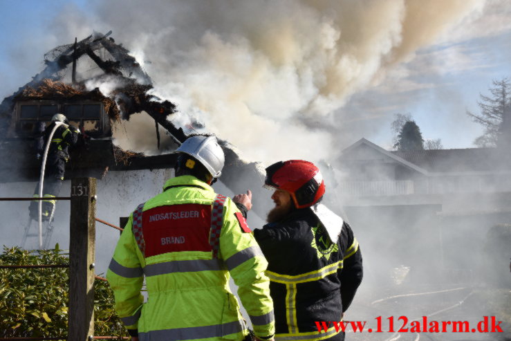 Uforsigtighed med gasbrænder skyld i ville brand. Vindingvej I Vejle. 25/03-2022. KL. 09:39.