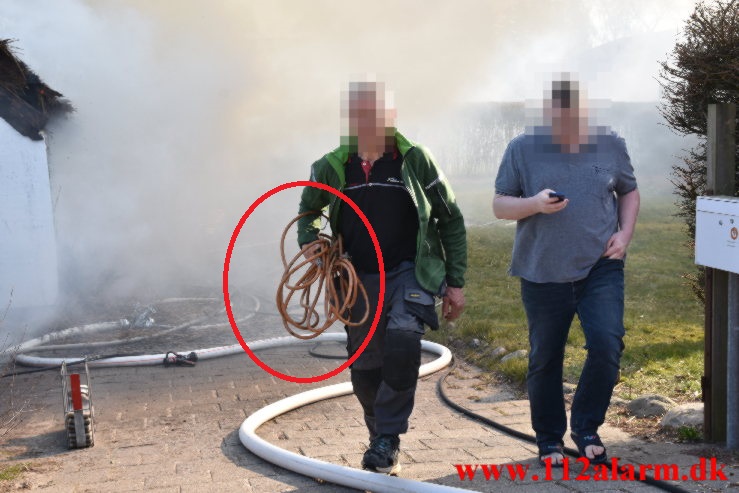 Uforsigtighed med gasbrænder skyld i ville brand. Vindingvej I Vejle. 25/03-2022. KL. 09:39.