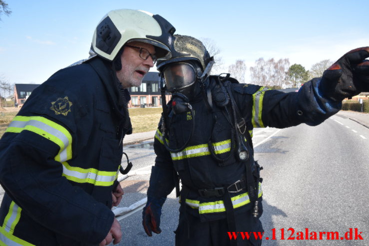 Uforsigtighed med gasbrænder skyld i ville brand. Vindingvej I Vejle. 25/03-2022. KL. 09:39.