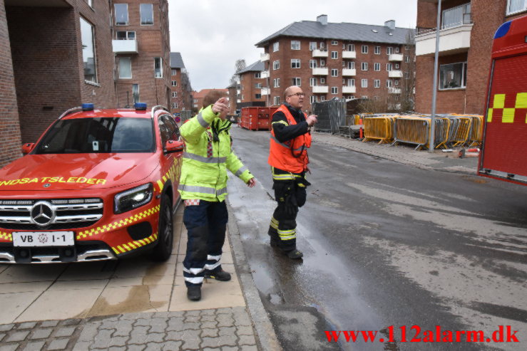 Lastbilen kompressor gik i stykke. Parkvej i Vejle. 06/04-2022. KL. 12:19.