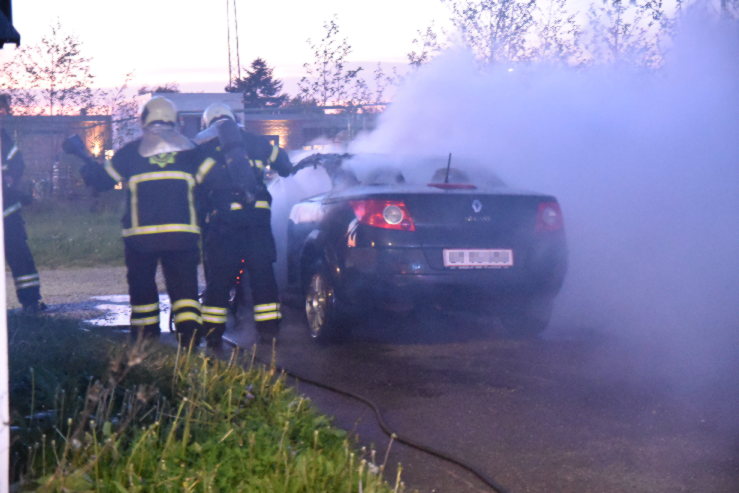 Bilbrand. Nørre Bygade i Grejs. 14/05-2022. KL. 22:08.