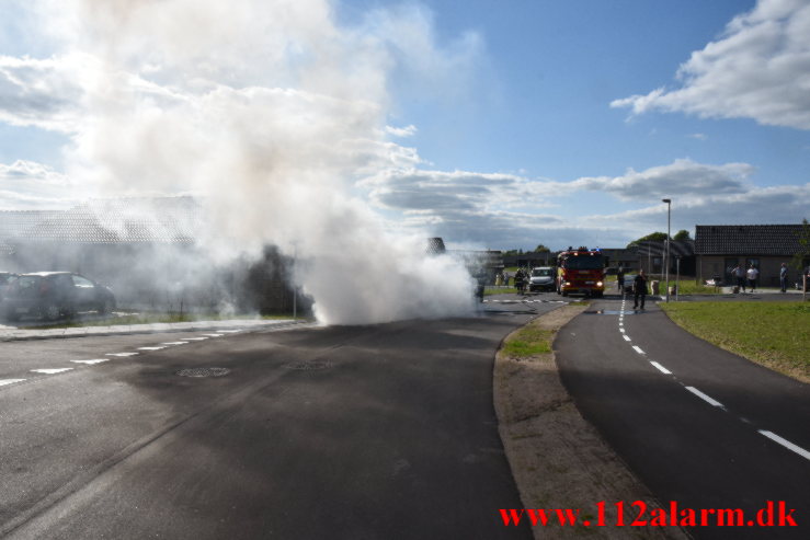 Bilbrand. Agerglimt i Vinding. 15/05-2022. KL. 17:29.