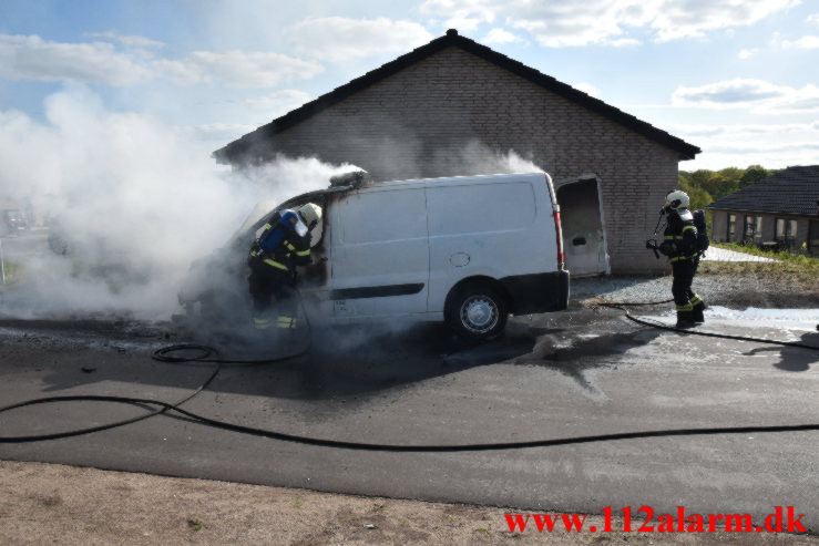 Bilbrand. Agerglimt i Vinding. 15/05-2022. KL. 17:29.