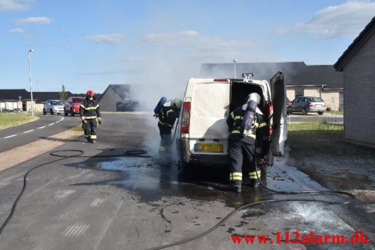 Bilbrand. Agerglimt i Vinding. 15/05-2022. KL. 17:29.