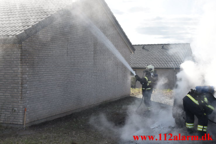 Bilbrand. Agerglimt i Vinding. 15/05-2022. KL. 17:29.