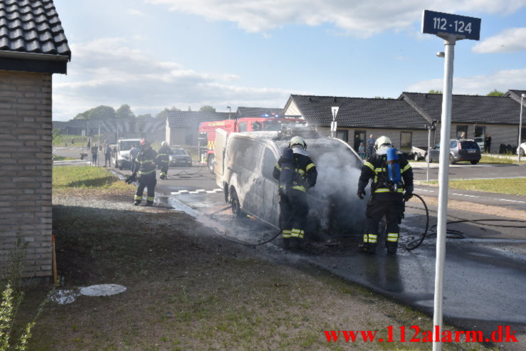 Bilbrand. Agerglimt i Vinding. 15/05-2022. KL. 17:29.