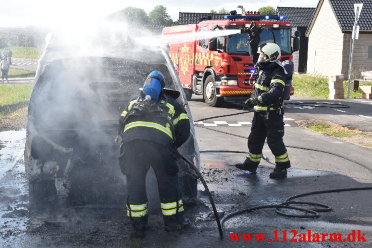 Bilbrand. Agerglimt i Vinding. 15/05-2022. KL. 17:29.