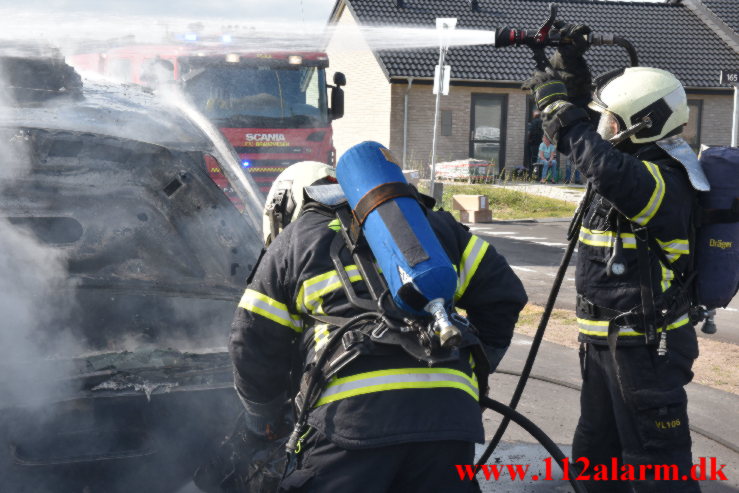 Bilbrand. Agerglimt i Vinding. 15/05-2022. KL. 17:29.