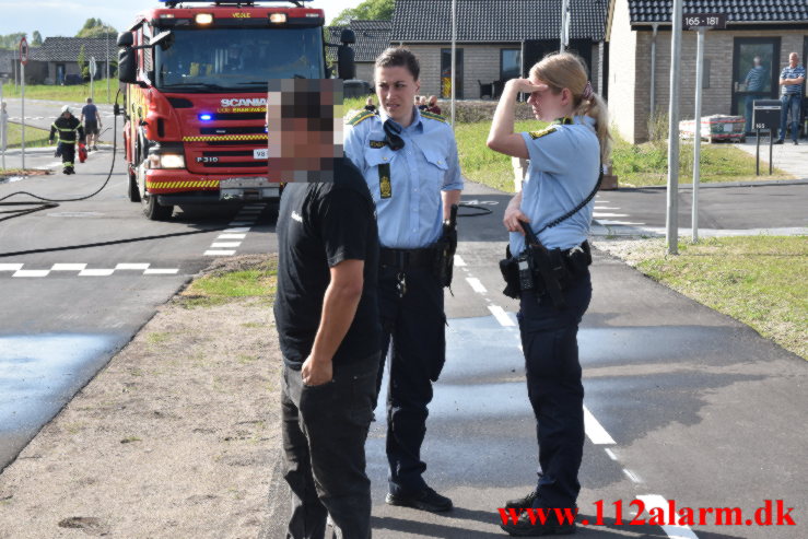 Bilbrand. Agerglimt i Vinding. 15/05-2022. KL. 17:29.