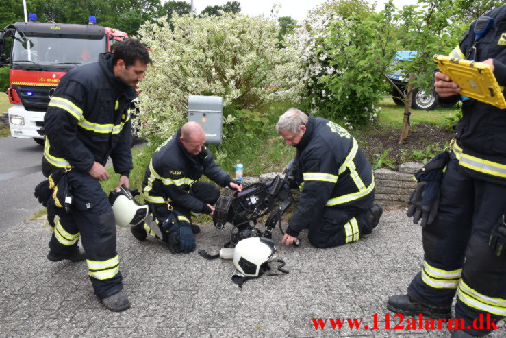 Brand i Villa. Umanakvej i Vejle. 02/06-2022. KL. 16:02.