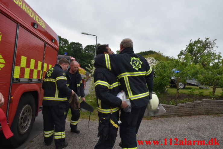 Brand i Villa. Umanakvej i Vejle. 02/06-2022. KL. 16:02.