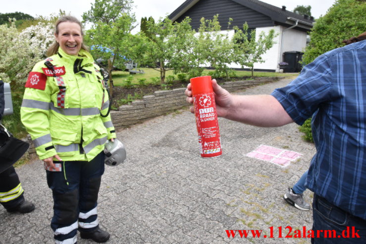 Brand i Villa. Umanakvej i Vejle. 02/06-2022. KL. 16:02.